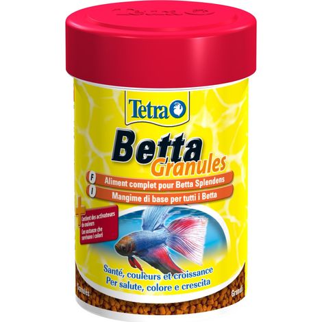 Tetra Betta Granulés - TETRA - Aliment complet pour poisson Combattant, Betta splendens - 85 ml (1/2)