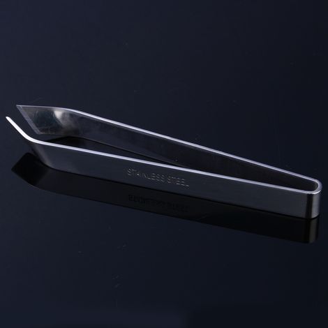 Pinzas para espinas de pescado - acero inoxidable - 120 mm - anguladas - para cocinas profesionales y de aficionados (1/5)