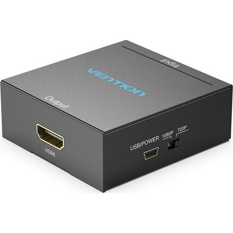 RCA TO HDMI CONVERTER BLACK METCABL AL TYPE (1/4)