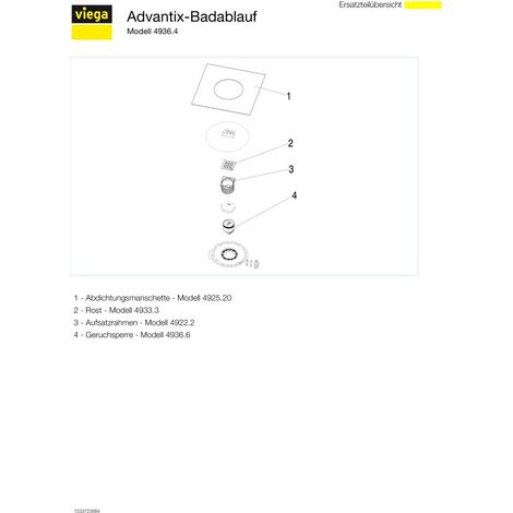 VIEGA 583231 Bonde de douche 4936.4 (1/5)