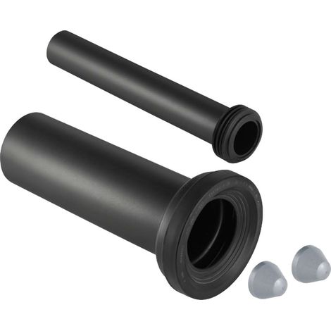 Geberit – Kit de raccordement pour WC suspendu – Matériau polyéthylène – Couleur noire – Diamètre 90 mm – Longueur 300 mm