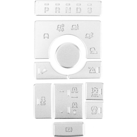10 Autoknopf-Aufkleber aus Aluminiumlegierung, Zierleisten kompatibel mit Land Rover Executive 2015-2016 (1/5)