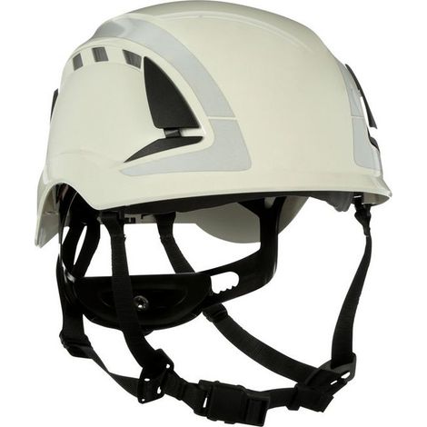 Casque de sécurité X5001V-CE. Ajustement sécurisé blanc. ventilé 3M (1/2)