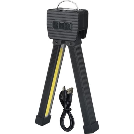 Lampe de posture magnétique, lampe de gym pliable à 180°, lampe de sport portable, LED étanche, variateur, crochet de suspension, lampe torche d'extérieur (1/5)