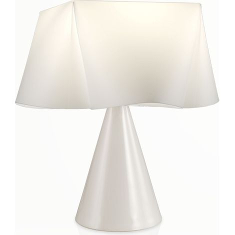 Lampada Da Scrivania Moderna Wanda Polilux ® Bianco 1 Luce E14 (1/2)