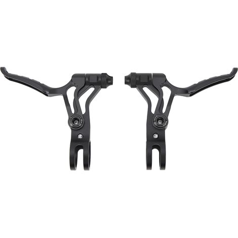 Paar feinfühlige, hohle Fahrradbremshebel aus Aluminiumlegierung (22,2 mm), schwarz, für Falt- oder Rennradlenker. (1/5)