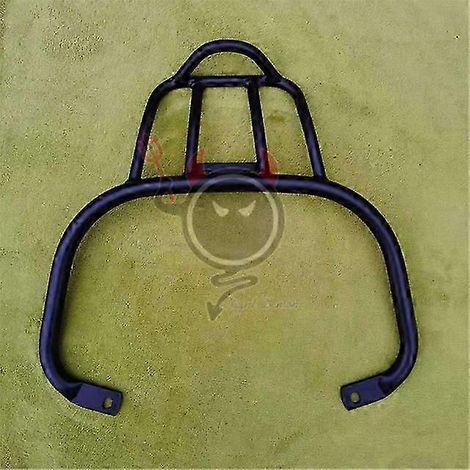 Porte-bagages arrière pour Vespa Sprint Primavera 150, toutes saisons, noir et argent, avec étagère et sac à dos. (1/5)