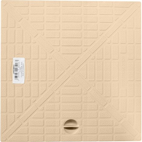Jardibric – Couvercle de regard en polypropylène renforcé – Dimensions 28,2 x 28,2 cm – Pour collecteur d'eaux pluviales 30 x 30 cm – Installation facile