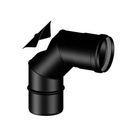 CURVA 90° MF CON ISPEZIONE PELLET SMALTATO Misura: Diam. 100