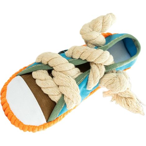 Corde pour Chien Mâcheur Acharné Chaussure à Mordiller pour Période de Jouet Couineur pour Chien Pour Massage des Gencives, Chiot, Extérieur et Récompense d'Entraînement (1/5)