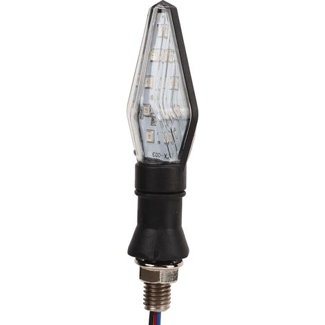 Clignotants LED Moto 12V Double Couleur Jaune Bleu Universel 4 Pièces (1/5)
