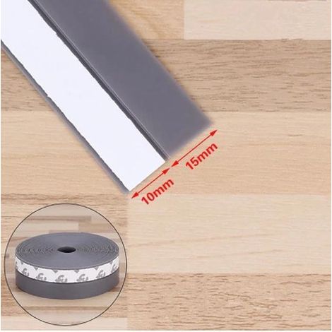 Bande coupe-froid autocollante - Coupe-vent et anti-fumée - Pour porte et fenêtre - Amovible - Gris - 25 mm x 1 m (1/3)