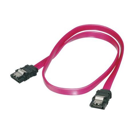 Câble de connexion du disque dur Digitus - 2 connecteurs SATA femelles 7 broches - 0,50 m - Rouge - AK-400102-005-R X46534 (1/2)