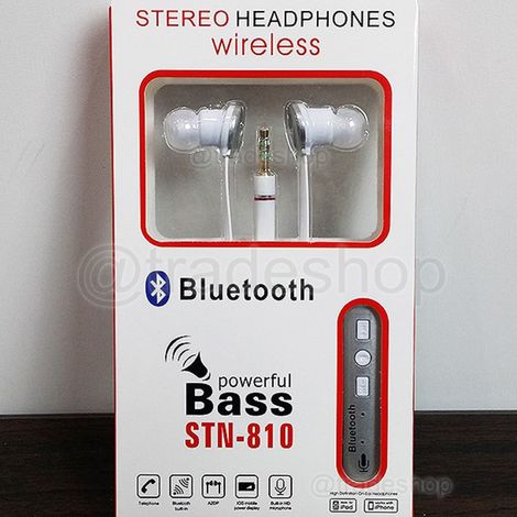 Trade Shop - Bluetooth Headset Kabellose Kopfhörer Bass Leistungsstarke STN-810 HANDS-FREE - (1/5)