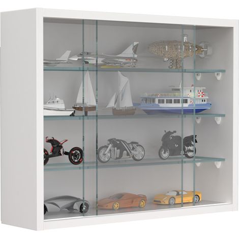 Gabinete de exhibición colgante Caja de exhibición de pared de vidrio Drivalo S 40x50x12 - VCM