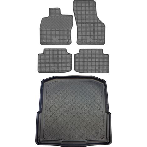Skoda Octavia III 5E Kombi (5 puertas) de 05.2013 a 05.2020. JUEGO: alfombrillas de goma para coche + alfombrilla para maletero.