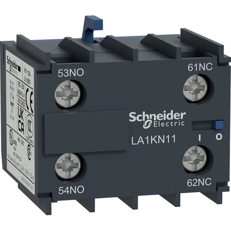 CYBERALL SCHNEIDER ELECTRIC LA1KN11 BLOC DE CONTACTS AUXILIAIRES TESYS, 1 F + 1 O, BORNES À VIS-ÉTRIERS (1/4)