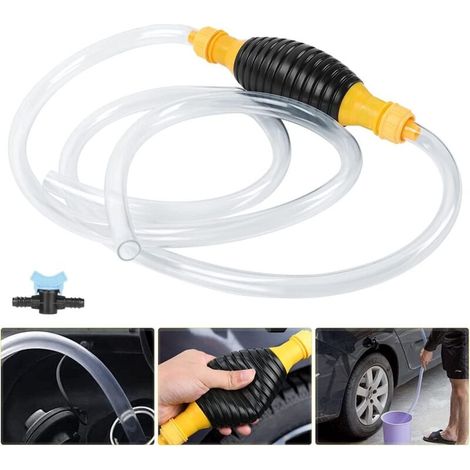 Pompe Manuelle Transfert de Liquide, Pompe Essence de Transfert de Portable Manuel, Pompe À Main Essence avec 2M de Tuyau (1/5)
