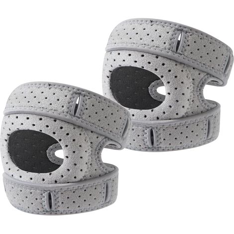 Stabilisateur de rotule pour genouillère, attelle de rotule - Stabilisateur de tendon rotulien réglable Bande de genou pour le soutien des tendons, sangle rotulienne pour un ajustement (1/5)