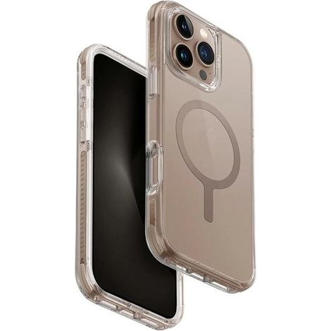 Funda de carga Uniq Combat para iPhone 16 Pro de 6,3 pulgadas con Magclick, color oro/oro topo. (1/5)
