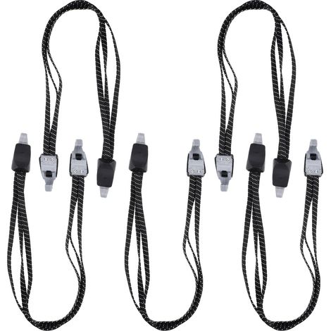5pièces Sangles Élastiques pour Bagages Cordes de Fixation Sangle Ceinture pour Vélo et Étagère Élastique avec Crochet Facile à Transporter 65cm