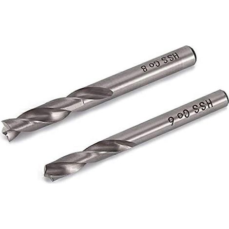 Jeu de 2 forets à souder par points HSS Co Cobalt pour panneaux séparés, 6 mm et 8 mm (1/4)