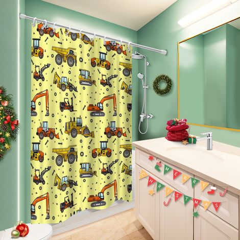 Rideau de bain imprimé polyester 180x180 esthétique rideau étanche pour un moment de détente absolue (1/5)