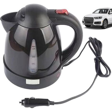 Bouilloire Électrique - 12 V - 1000 ml - Acier Inoxydable - Voiture Camping Caravane - 1 Pièce