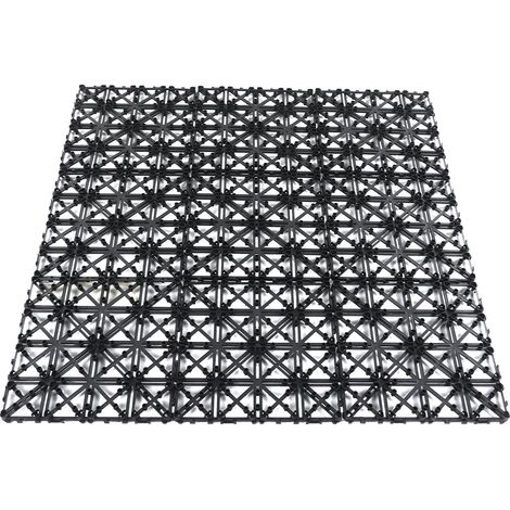 Kit de 45 dalles de drainage emboîtables 30x30cm en polypropylène pour terrasse extérieure. (1/5)