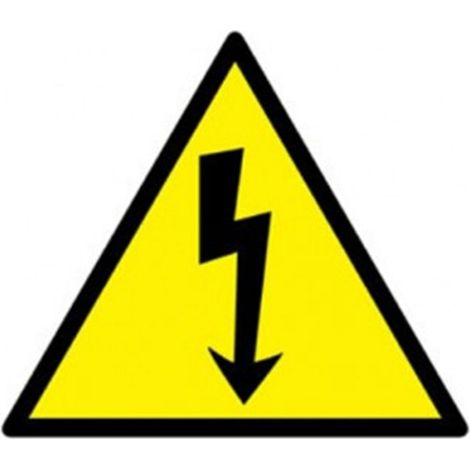 Klebeschild „Elektrische Gefahr“, 10 x 15 cm, RD36607