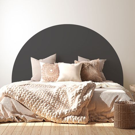 Stickers tête de lit - Couleur tendance - 160 x 130 cm - Pour lits (120 à 140 cm) - Adhésif MAT (1/2)