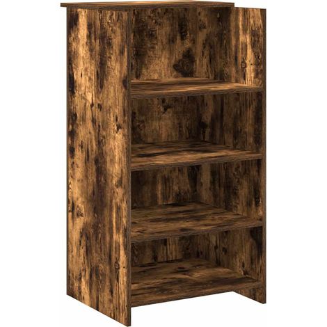 Maison Exclusive - Empfangstheke Räuchereiche 55x50x103,5 cm Holz