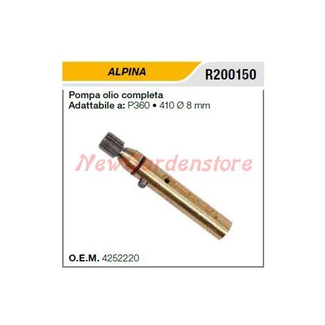 Pompa olio ALPINA motosega P360 410 Ø 8mm R200150