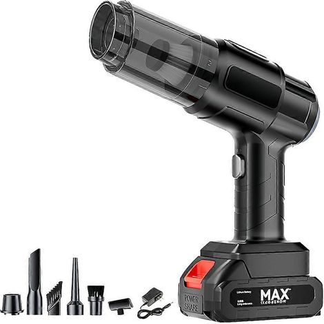 Aspirateur sans fil portable 4 en 1 à batterie lithium sans balais, mini aspirateur portatif pour voiture/maison A (1/5)