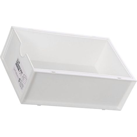 Weiße Aufbewahrungsbox aus Kunststoff für den Schreibtisch, Organizer für Make-up und Bürobedarf mit Schublade (1/5)