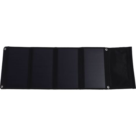 Ortviai Panneau Solaire Pliable 40 W 5 V avec USB et USB-C, Silicium Monocristallin pour Camping et Randonnée (1/5)
