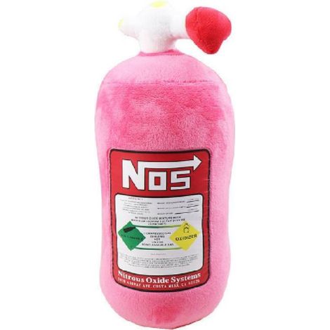 (Pink) Our Nitrous Oxide Bottle Pillow, Decorative Car Headrest Cushion, Creative Plush Pillow, Headrest (1/5)