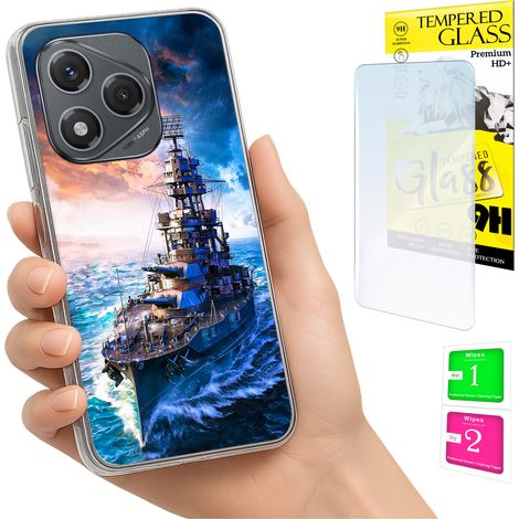 Funda para Honor 400 Lite con foto, cubierta trasera y cristal 9H. (1/5)