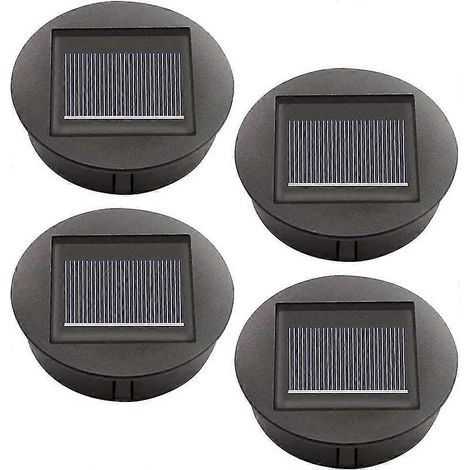 Lot de 4 lampes solaires de rechange avec ampoules LED, lampes solaires de rechange pour panneaux solaires, lampes solaires LED (1/5)