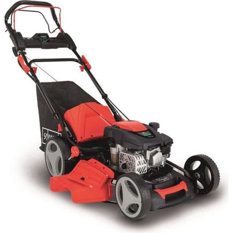 Scheppach – Tondeuse thermique autotractée 51 cm – Démarrage électrique – Moteur 173cc – Bac de ramassage 65L – Réglage hauteur 25 à 75 mm (1/4)