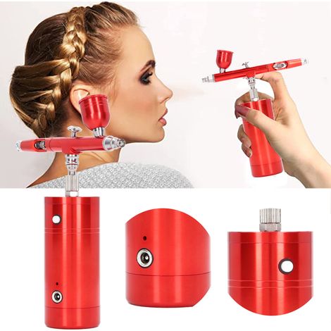 Pistolet à peinture rechargeable USB pour maquettes et kits de coloriage (rouge) (1/5)