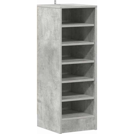 Maison Exclusive - Scarpiera Grigio Cemento 31,5x35x90 cm in Truciolato (1/5)