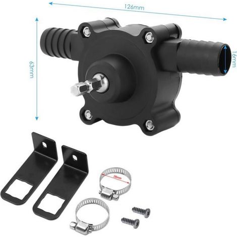 Pompe à Eau pour Jardin Domestique Mini Pompe à Eau Pompe de Forage Électrique Auto-Amorçante Portable avec Tige de 6. 35Mm (1/4)