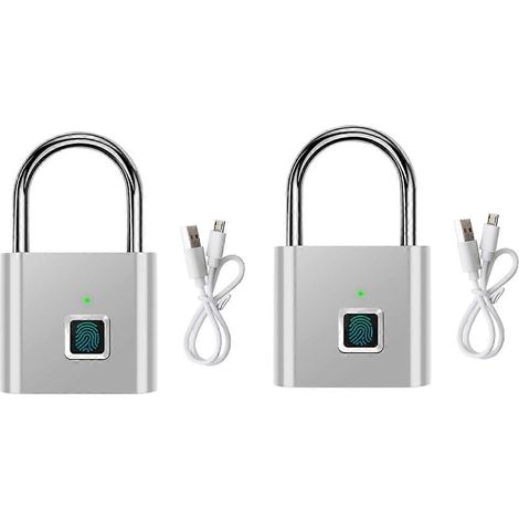 Diebstahlsicheres USB-Ladegerät mit Fingerabdruckverschluss für Spinde, Rucksäcke usw.