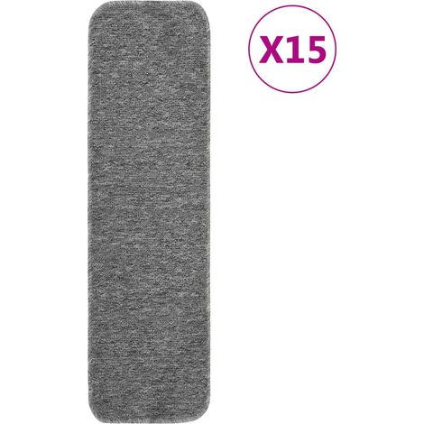 Antirutsch Stufenmatten 15 Stk. 75x20 cm Grau Rechteckig