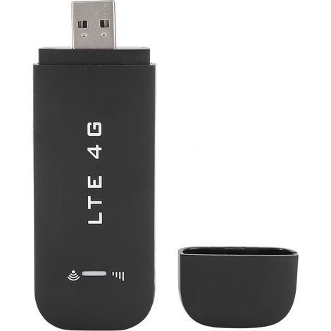 Carte réseau sans fil 4G noire, compatible avec les cartes mémoire jusqu'à 32 Go, USB 2.0 haute vitesse 100 Mbps (1/5)