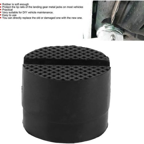 Adaptateur de cric de plancher - Support de levage Tampon caoutchouc - Pour rail de cadre fendu - 5cm diamètre (1/5)