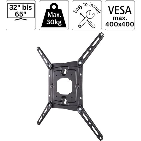 TV Wandhalterung FIX Super Slim Schwarz 32" bis 65" (1/5)