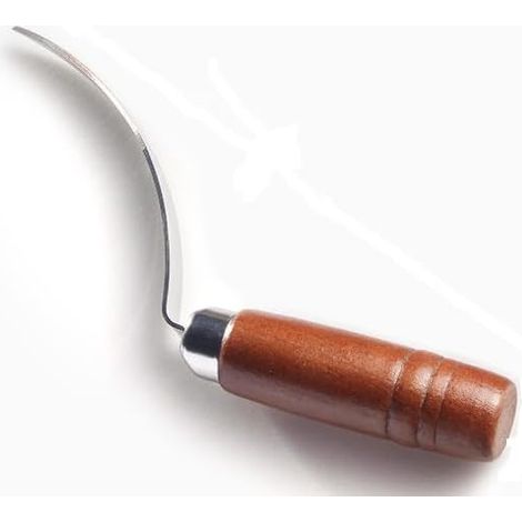 Cuchillo pelador de coco de acero inoxidable, herramienta para extraer la pulpa de coco, utensilio de cocina. (1/4)