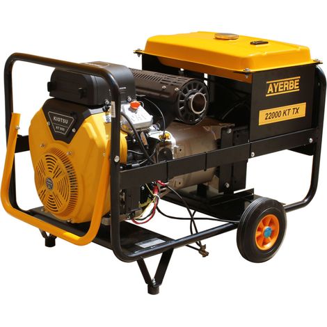 BRICOSOL GENERADOR GASOLINA AYERBE 22000 KIOTSU TX ARRANQUE ELECTRICO (1/3)